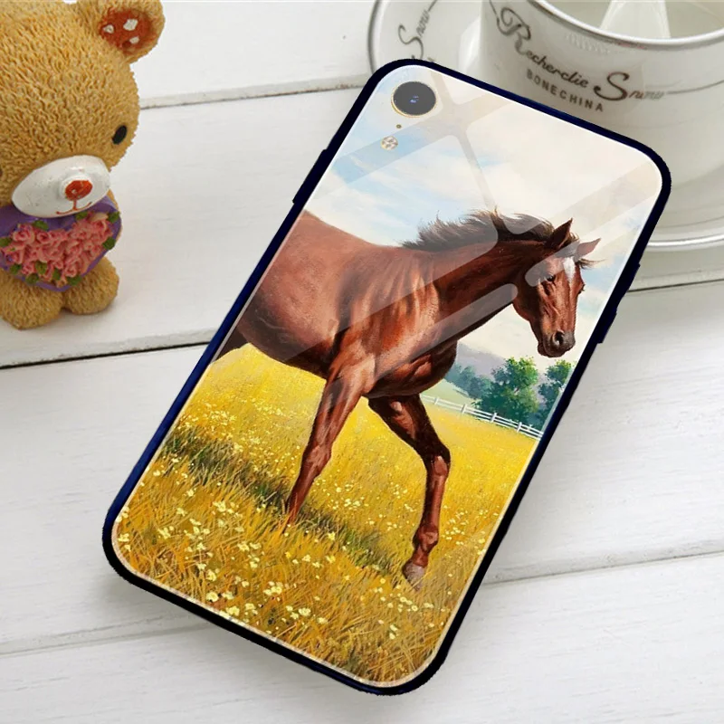Мобильный телефон из закаленного стекла чехлы для iphone 5 5S SE 2020 10 8 7 Plus 6 6S бега с