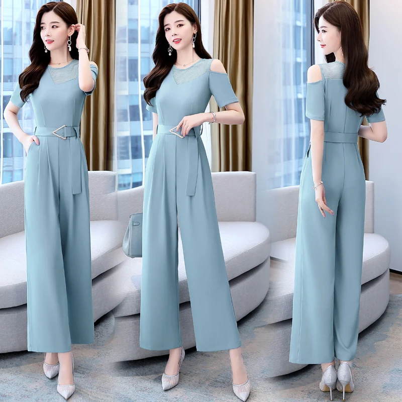 Женские летние длинные Комбинезоны новые пикантные комбинезоны в Корейском