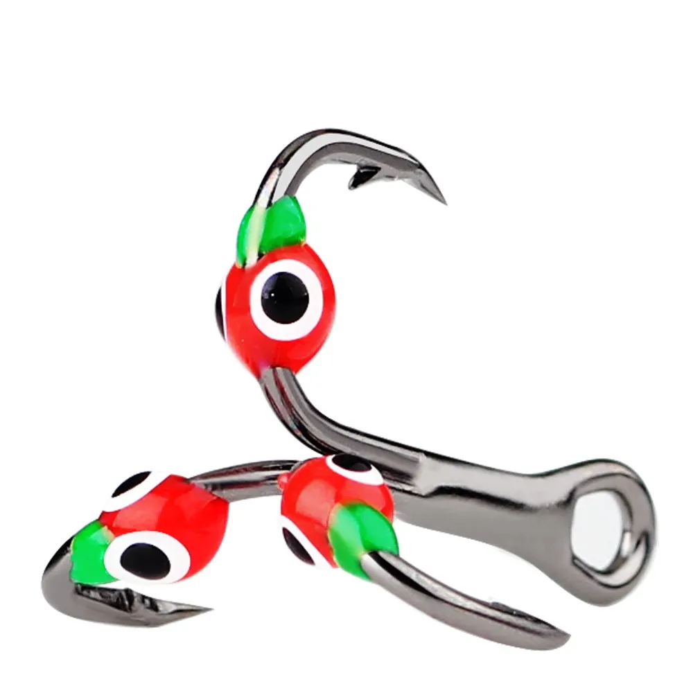 

Крючок рыболовный, тройной, с зазубринами, из высокоуглеродистой стали, 5 шт.