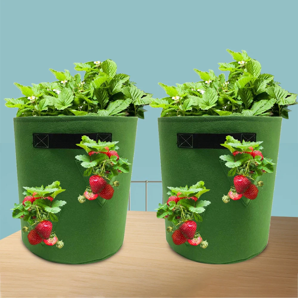 3D Сумка для саженцев Клубники Растительное многоотверстный контейнер Рост растений Горшок Многоуровневая Стеклянная культура.