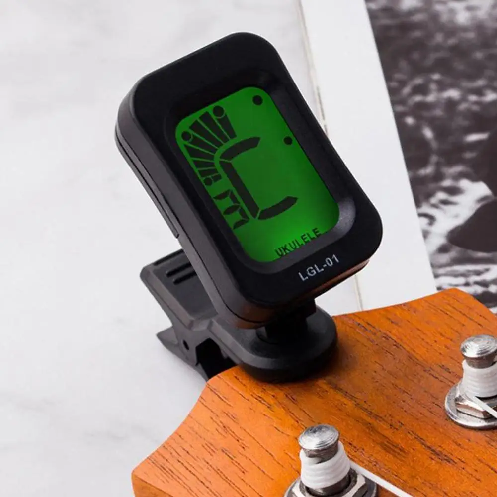 AT-101 AT-01A Digital Clip-on Electric Guitar Tuner Foldable Rotating Clip High Sensitivity Ukulele Parts &amp Accessories | Спорт и