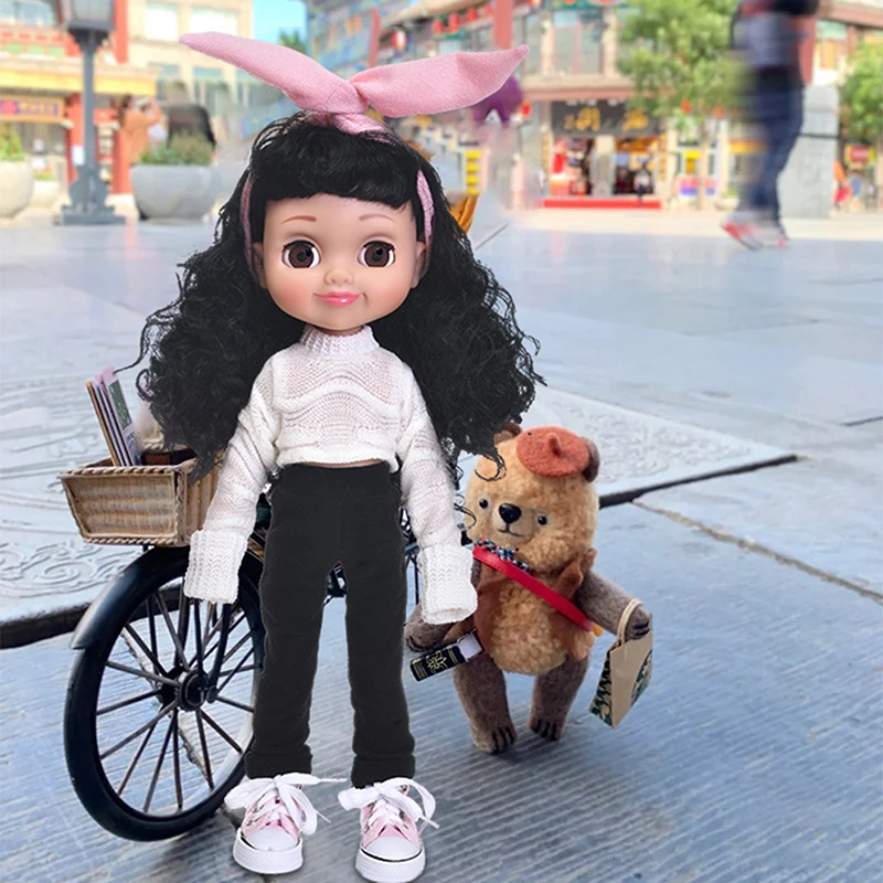 

New 16 Inch BJD Doll 40cm Dress Up Cute American Dolls Fashion Dress for Girls