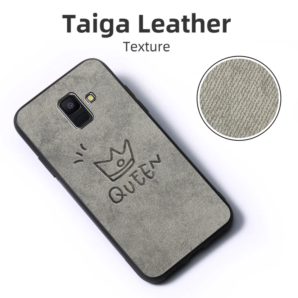 

For Samsung A7 2018 A750 A6 A8 J4 J6 J8 Plus 2018 A9 A2 Core Case Fabric Cloth Back Cover For Samsung M51 M31 M30S M21 Couqe PC