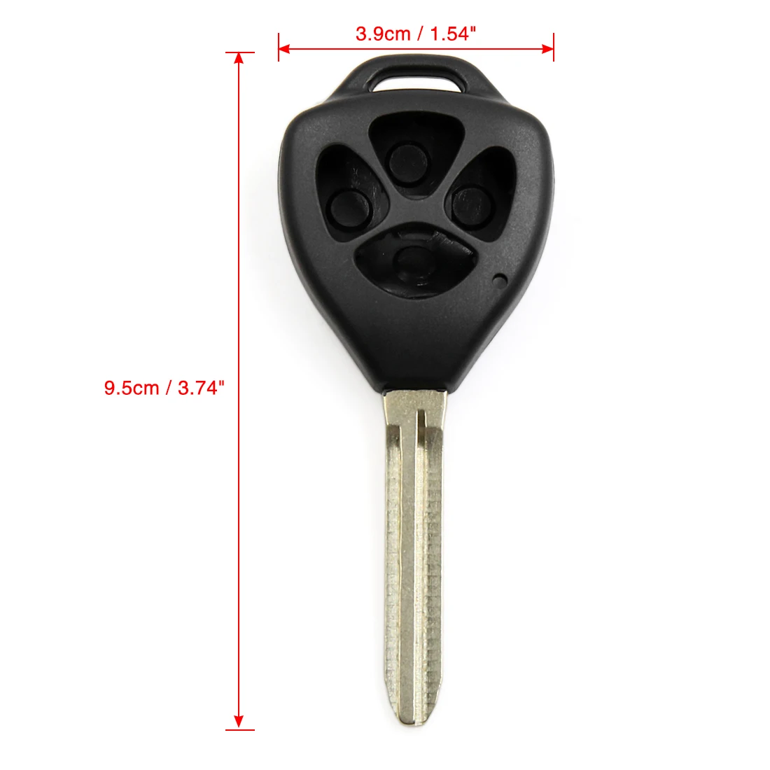 X AUTOHAUX HYQ12BBY GQ4 29T 4 кнопки неограненный корпус для дистанционного ключа оболочка