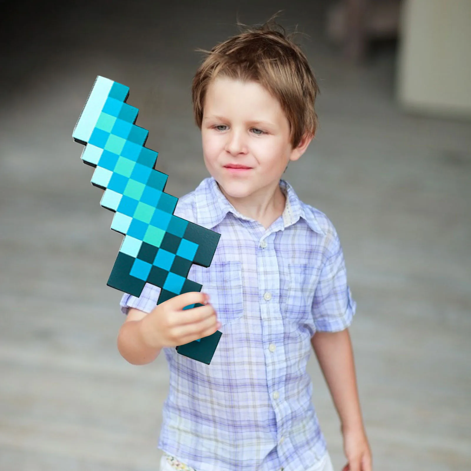 Искусственный меч моя планета дизайн синий бриллиантовый мягкая игрушка из