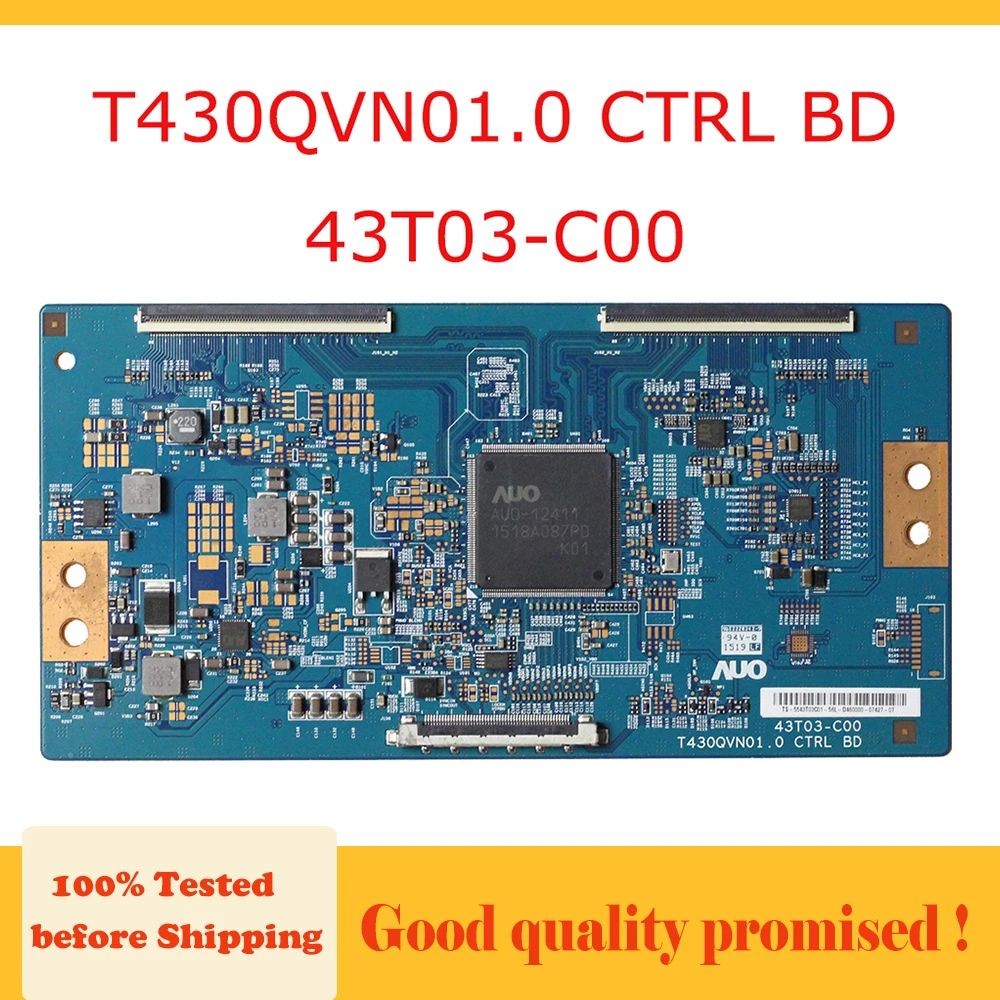 Tcon плата T430QVN01.0 CTRL BD 43T03 C00 схема протестирована ТВ логическая Замена Бесплатная