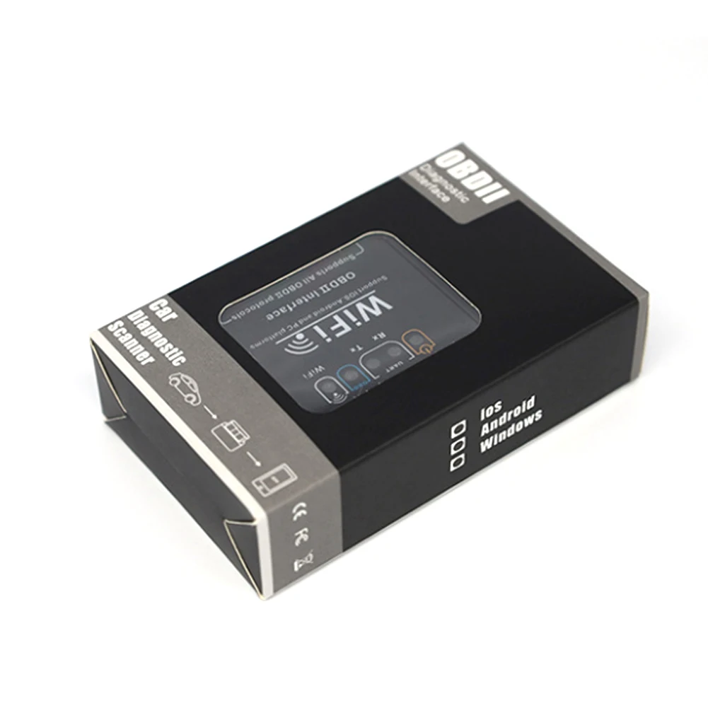 Автомобильный диагностический сканер OBDII V1.5 Wi-Fi OBD2 для iPhone Android ПК диагностика