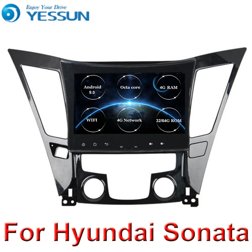 melhor Android 9 Octa Núcleo Hd Tela De Toque 2din Rádio Do Carro Gps Navi Sistema Para Hyundai Sonata I40 I45 2011 2012 2013 2014 2015