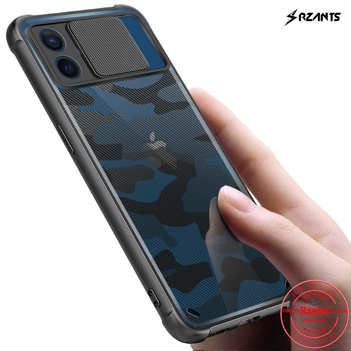 

Чехол Rzants для iphone 12 Mini iphone 12 Pro Max мягкий [Камуфляжный объектив] Защита камеры ударопрочный тонкий кристально прозрачный чехол