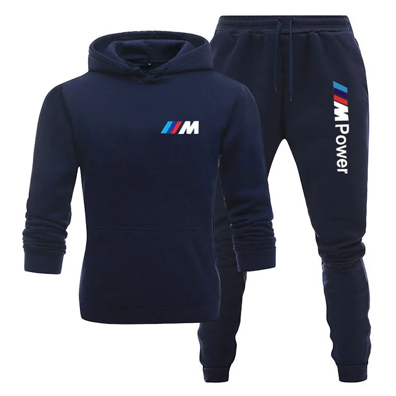 

2021 Hot Sale Spring And Autumn Men's Sports Casual Suit + Pants Two-Piece Brand Printed Hooded Pullover