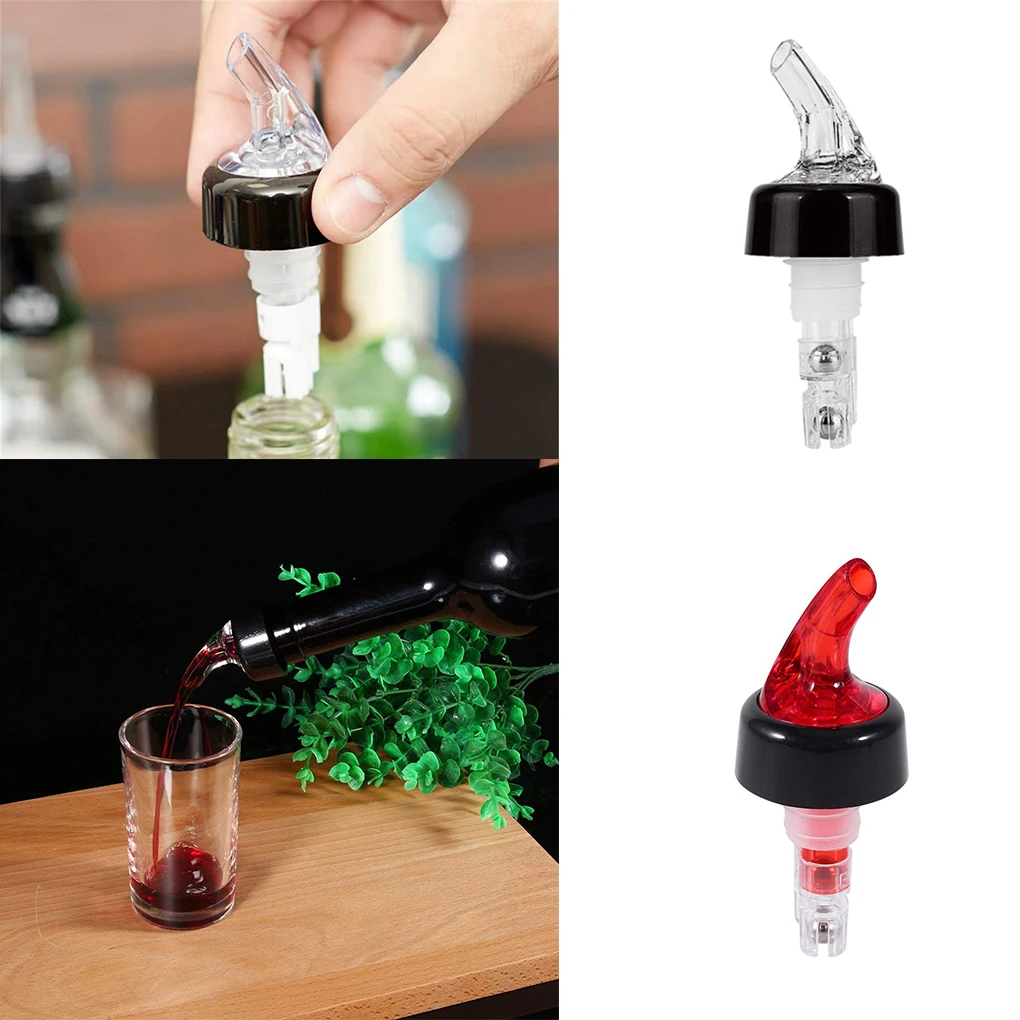 

Measured Bottle Pourer Automatic Liquor Pour Spout Auto-Measure Dispenser for Club Home Bars White