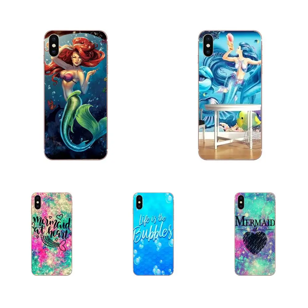TPU сотовый телефон прозрачная принцесса Сексуальная Оболочка Русалка для Xiaomi Redmi