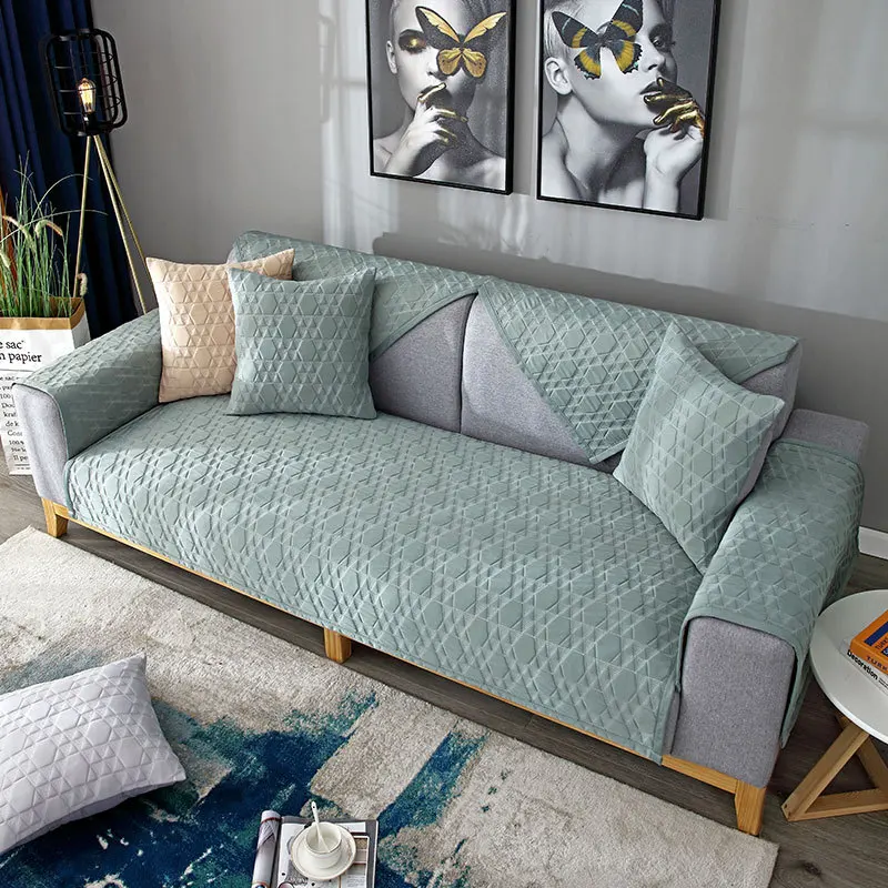 

Sofa Mat Cushion Summer Summer Models Non-slip Living Room Universal Sofa Cover Towel Mat Rattan Mat Ice Silk Sofa Cushion