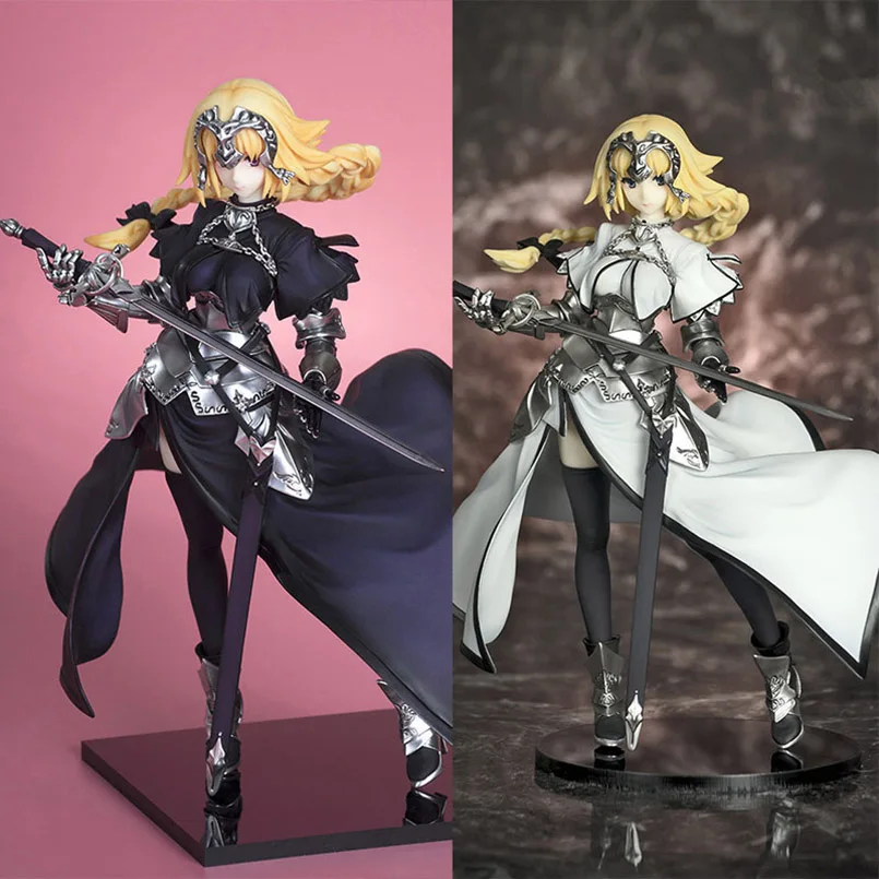 

20cm Anime Fate Figure black white Grand Jeanne d Arc PVC Action Figure Model Collectible model Toys Kid Gift