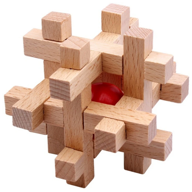 

Handmade Vintage Ming Lock Luban Lock Wooden Bamboo Toys Adults Puzzle Children Adult Birthday Gift,6 Pcs