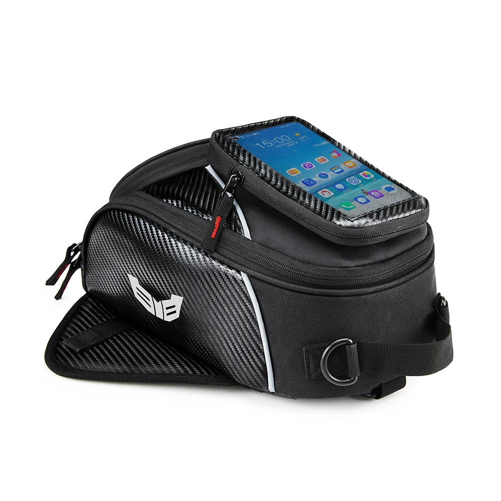 WOSAWE Strong Magnetic Motorcycle Oil Tank Bag GPS Navigation Waterproof Motorbike Single Shoulder Backpack Luggage | Автомобили и