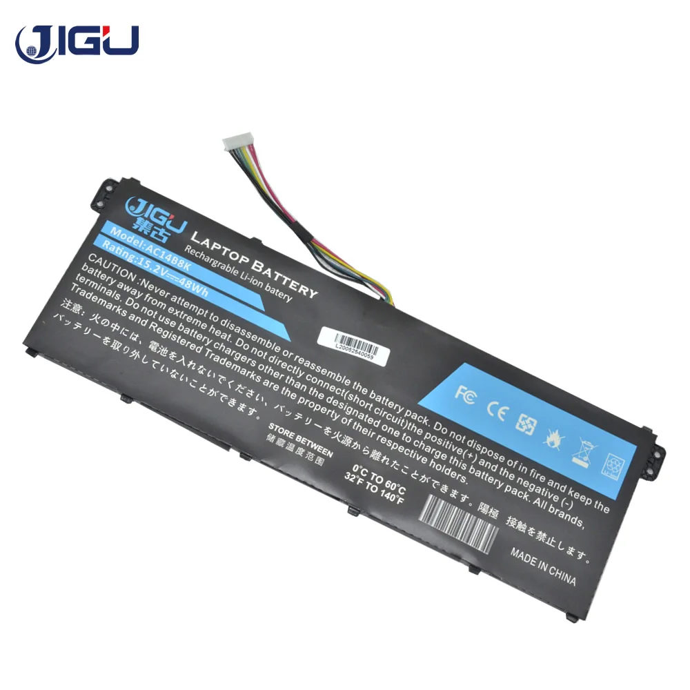 

JIGU Новый аккумулятор для ноутбука 11,4 V AC14B8K 4ICP5/57/80 KT.0030G.004 MS2392 для ACER A515-51G A715-71G A615-51G A515-41G