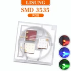 10 шт.пакет Высокая мощность 3*1w Smd 3535 Rgb светодиодный чип супер яркий трехцветсветильник свет с линзой точесветильник свет сцсветильник ческий источник света