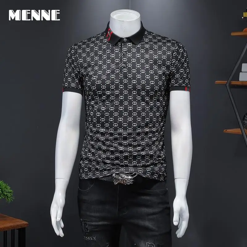 

Brand 2021 new summer men clothing polo shirts for men letter print shirt Comfortable and casual High quality mens shirt