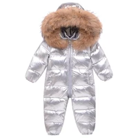 2020winter new style one piece down jacket baby clothing thickened and warm long rompers baby boy clothes out clothes