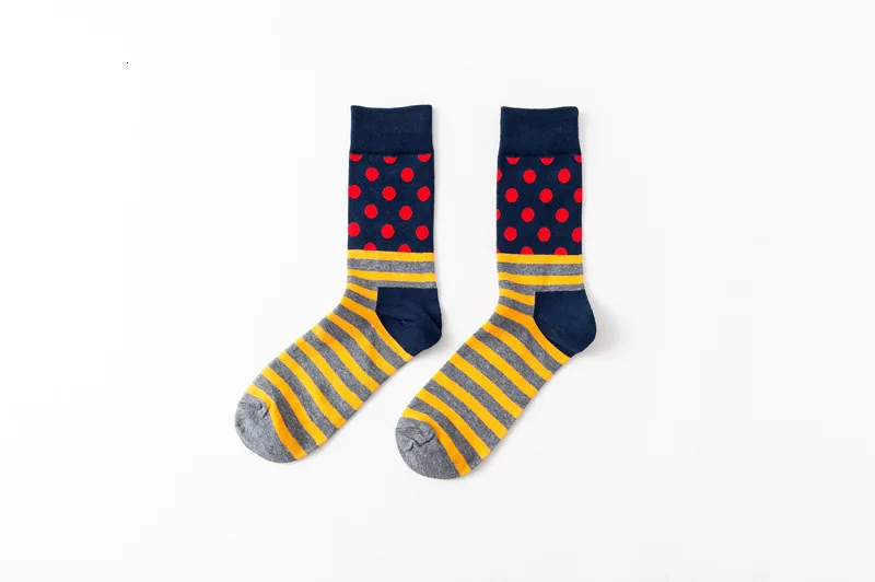 PEONFLY мужские забавные красочные чесаные хлопковые носки красный Argyle ДЮЖИНА ПАКЕТ повседневные счастливые носки платье Свадебные носки