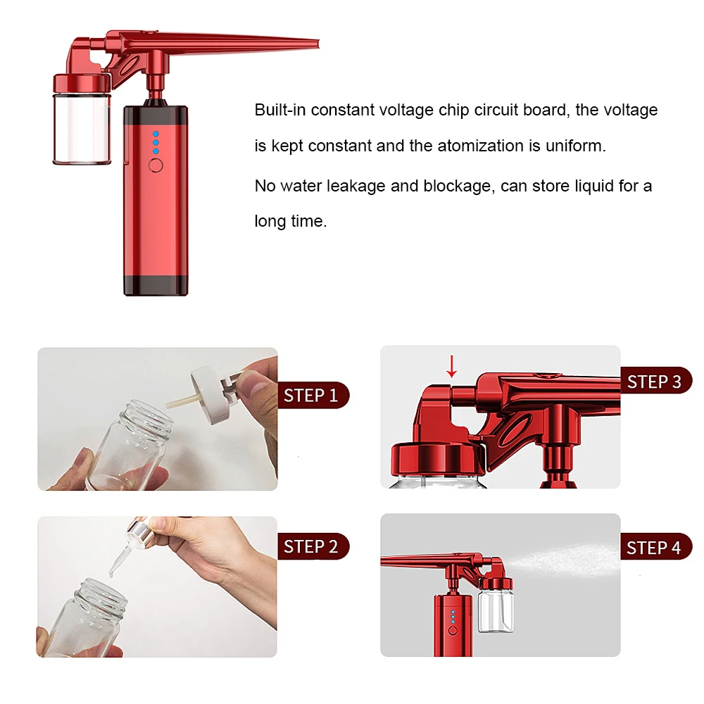 Аэрограф с компрессором USB перезаряжаемый кислородный инжектор портативный