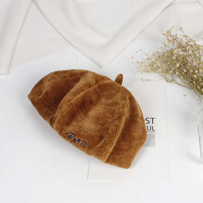 Eleghant/Детские шапки-береты Вельветовая шапочка для маленьких девочек теплые