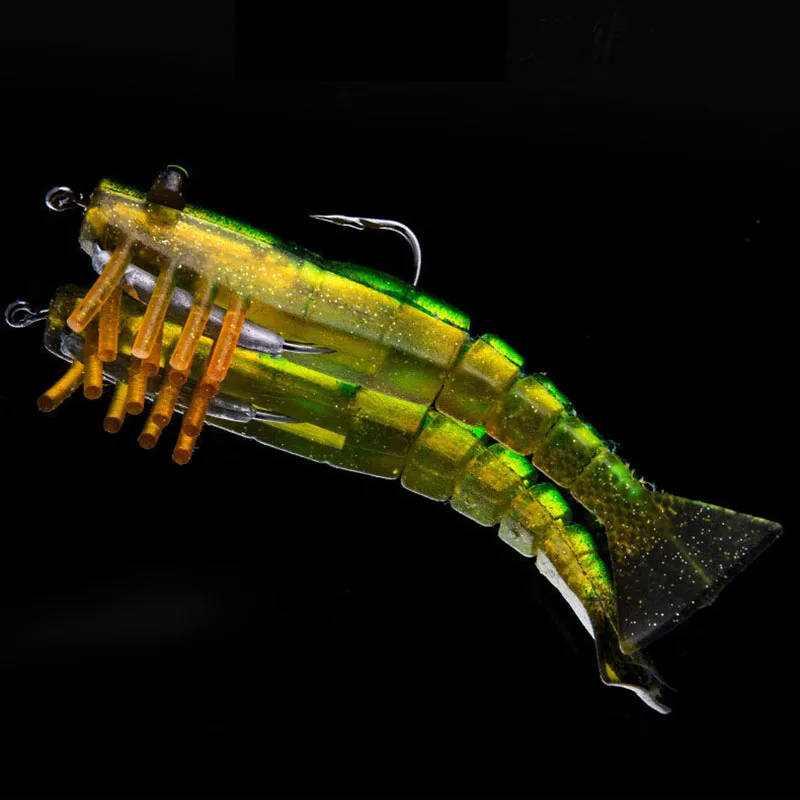 Искусственная силиконовая приманка для креветок 95 мм/8 5 г мягкая Антикоррозийная