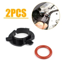 2pcs black car auto h7 led headlight bulbs adapter socket base holder retainer replacement useful fit for kia mitsubishi