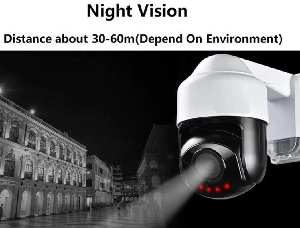 

Outdoor PTZ Dome IP Camera POE 5MP 2MP 4X Optical Zoom Motion Detection IR 60m Vandal-Proof With Bracket CCTV Security P2P XMEye