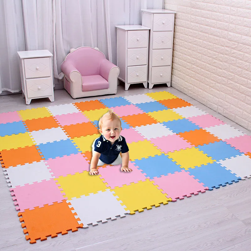 

meiqicool baby EVA Foam Play Puzzle Mat/ 24 or 30/lot Interlocking Exercise Tiles Floor Carpet Rug for Kid eva play mat