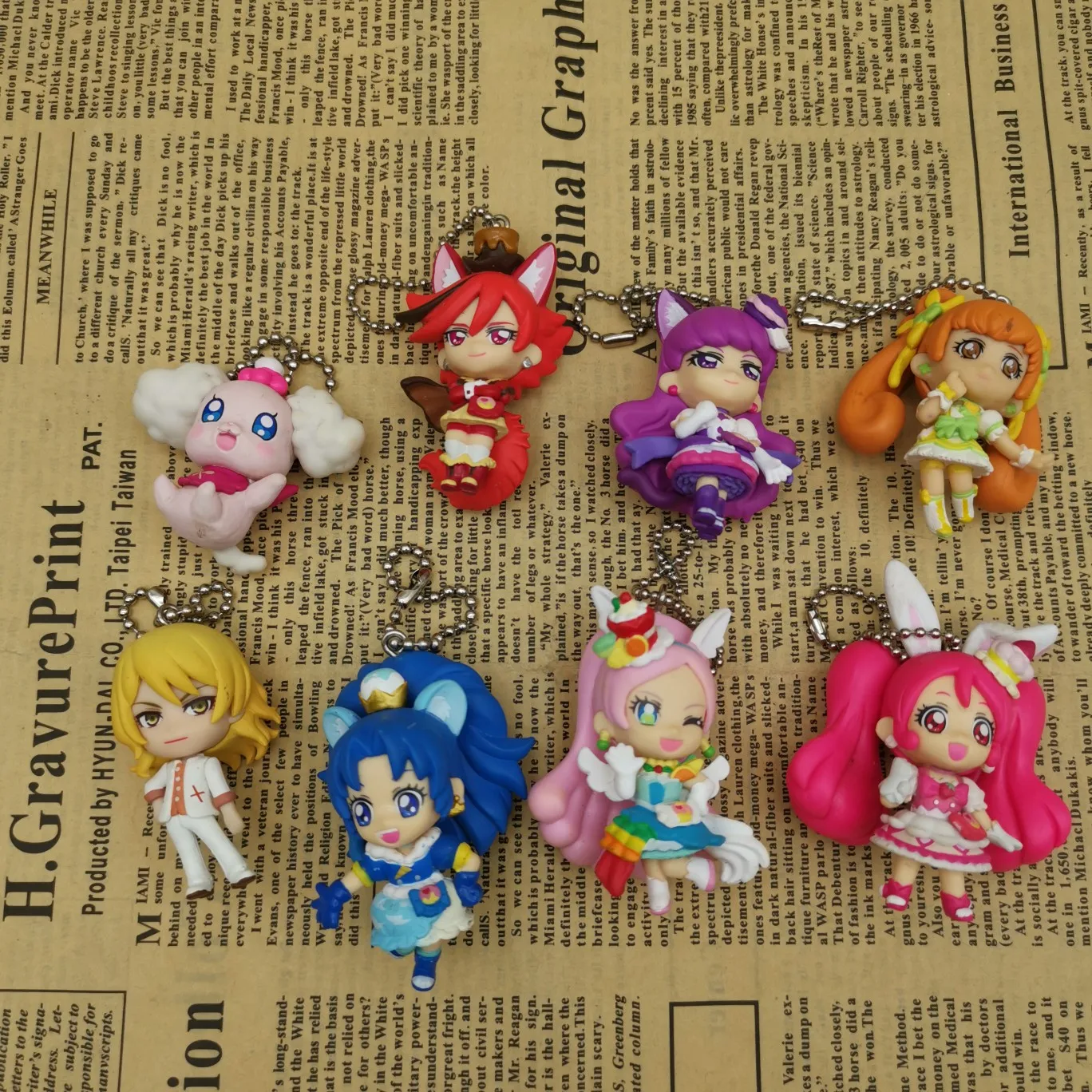 

BANDAI Genuine Pretty Cure Shi Shang Sweetheart Small Hand-made Pendant Doll Girl Toy Q Version Gift Model