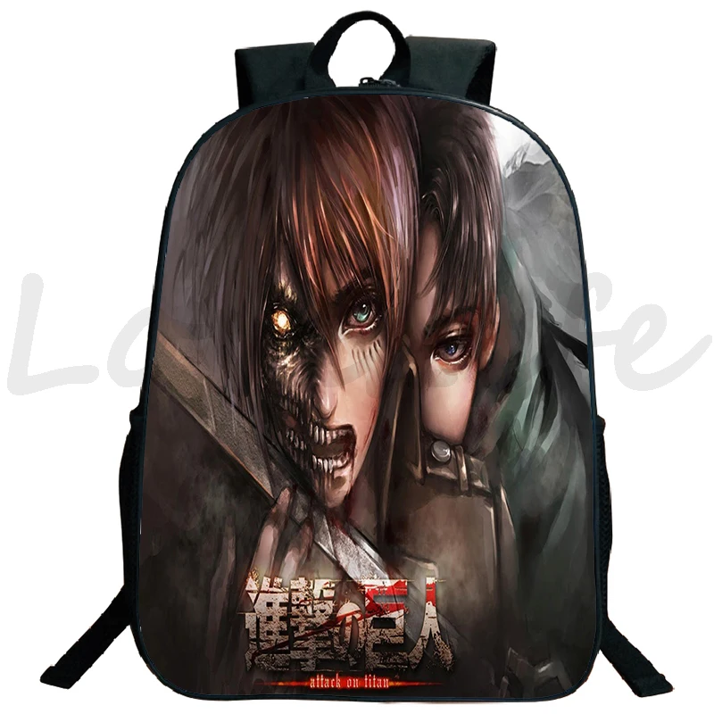 Attack on Titan Backpack Daily Mochila School Bag Cool Anime Bookbag For Student Laptop Rucksack boys girls Travel Schoolbag | Багаж и