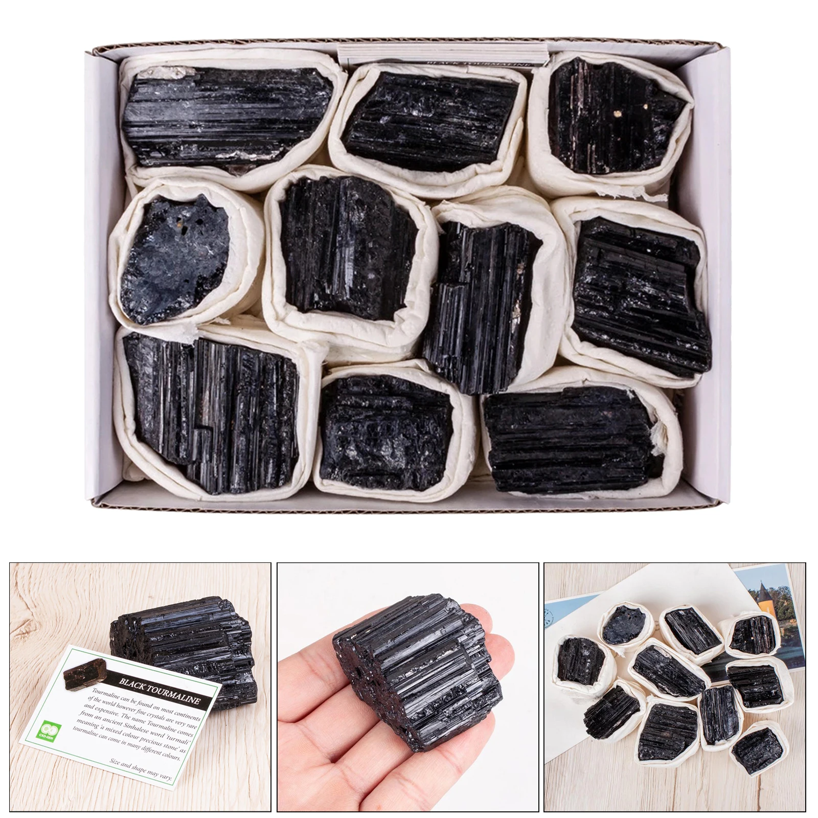 

Natural Crystal Stones Black Tourmaline Provideds Powerful Energy