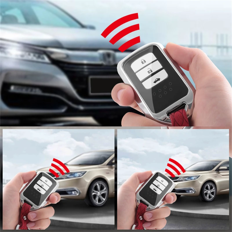 Чехол для ключей Honda Civic HR V CRV BRV XRV Odyssey Accord Pilot crider city Vezel Spirior Jazz Freed Jade из замши и