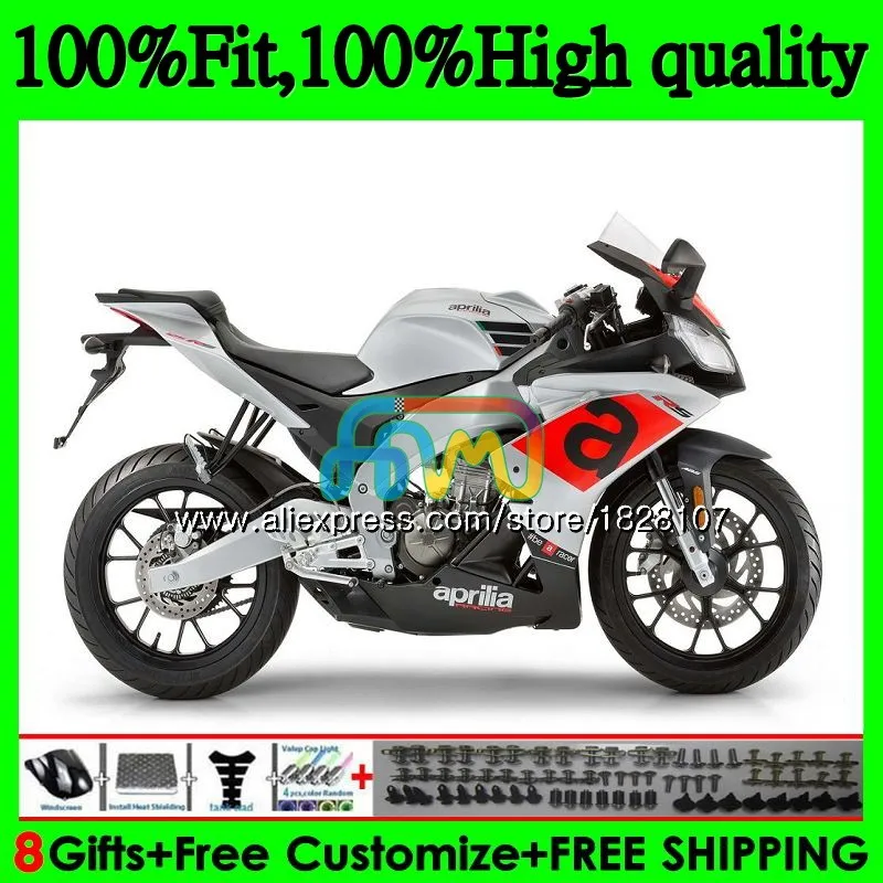 

Injection For Aprilia RS4 RS-125 RS125 12 13 14 15 16 62BS.77 RS125R RSV125 RS 125 2012 Blk silvery 2013 2014 2015 2016 Fairing