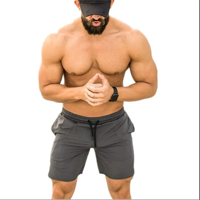 

Шорты мужские спортивные с эластичным поясом, свободные дышащие пляжные короткие штаны, быстросохнущая спортивная одежда, джоггеры, пляжны...