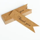 Бирки из крафт-бумаги, 2 х7 см, 50 шт.