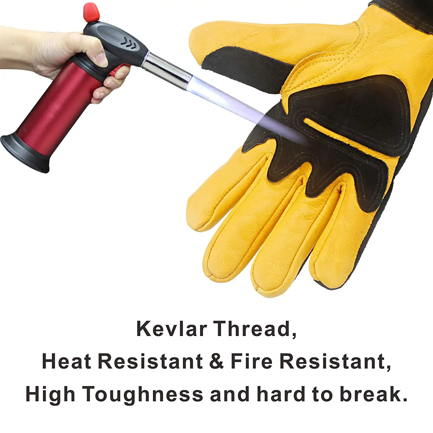 HHPROTECT BBQLeather Forge/Mig/Stick сварочные перчатки жаростойкие рукавицы для