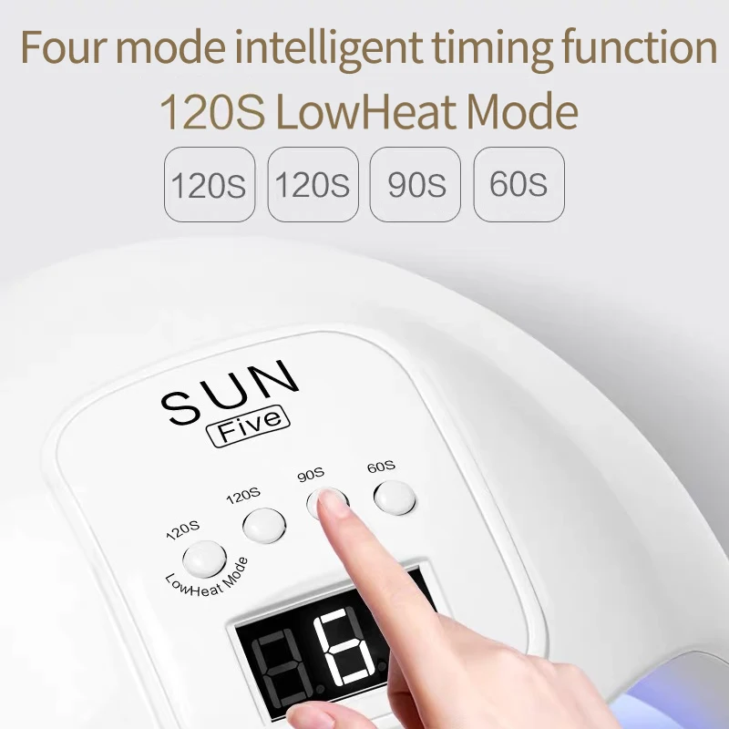 УФ-лампа для сушки гель-лака ногтей 48/36 Вт