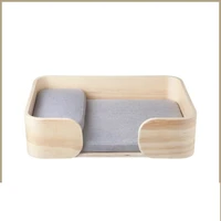 wooden frame cat litter dog litter four seasons universal pet litter solid wood small dog cat bed pet bed breathable and soft