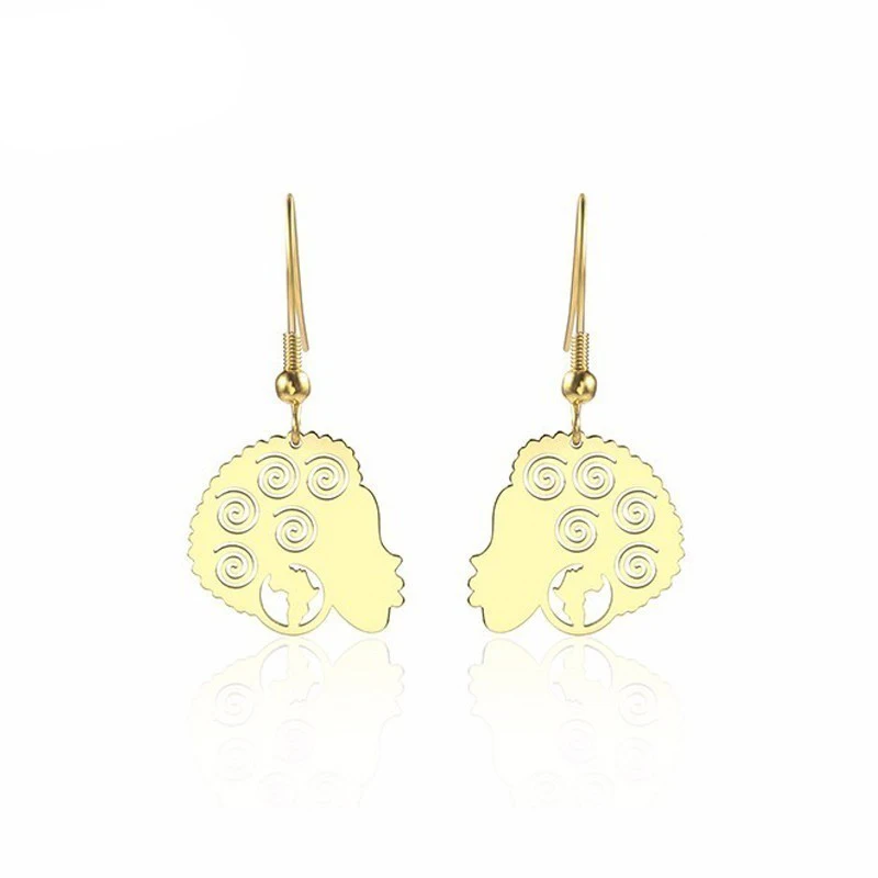 RIR минималистичные африканские серьги из нержавеющей стали этнические милые