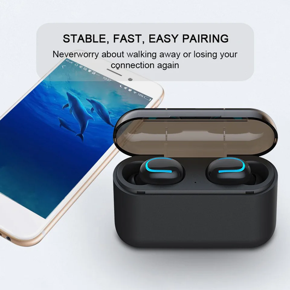 Беспроводные наушники Bluetooth 5 0 TWS Blutooth для телефона спортивные вкладыши Handsfree мини