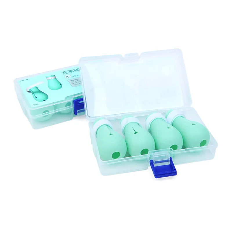 Мягкая кошка мыть закрывающий стопы обувь для животных перчатки лекарство