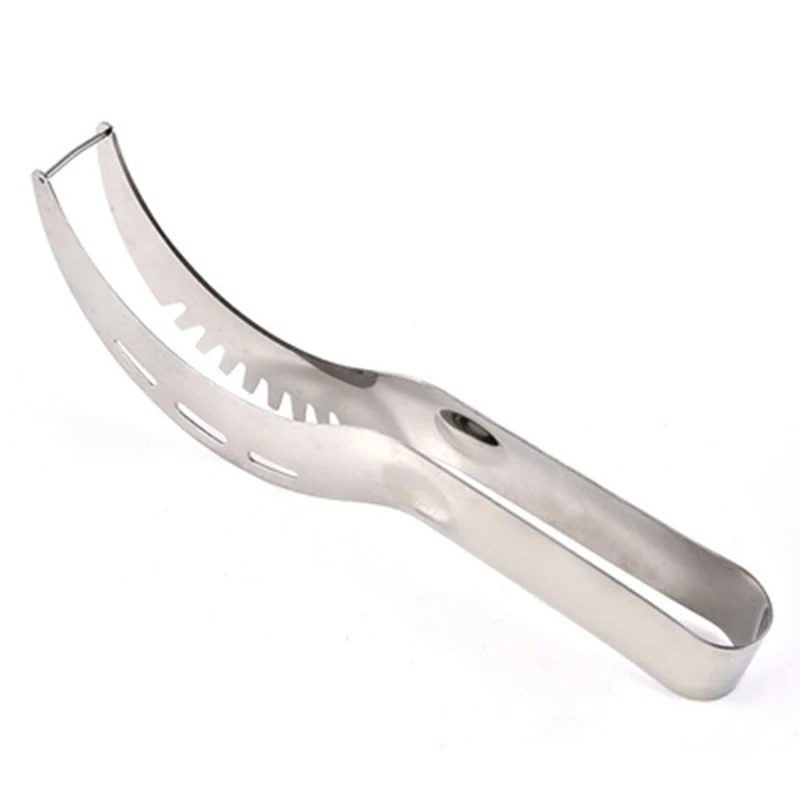 

1 Pcs Stainless Steel Watermelon Slicer Fruit Knife Cutter And Ice Cream Ballers Melon Scoop Double Size Spoon Set