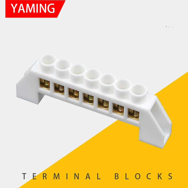 Белый мост P164 конструкция нулевой линии 7 позиций 6 мм медная полоса заземления