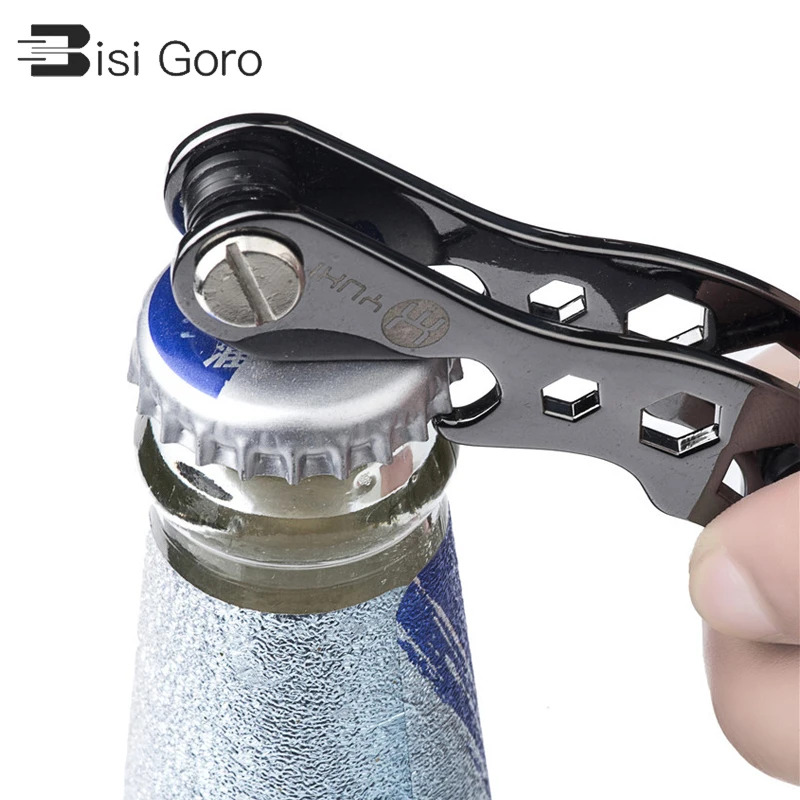 

BISI GORO New Design Keys Organizer Key Chain Bottle Opener Aluminum Metallic EDC Key Wallets Men keys holder Smart Housekeeper