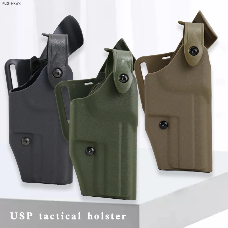 

HK USP Compact Pistol Holster Military Shooting Gun Carry Case Right Hand Quick Drop Tactical Belt Holster For Airsoft Hunting