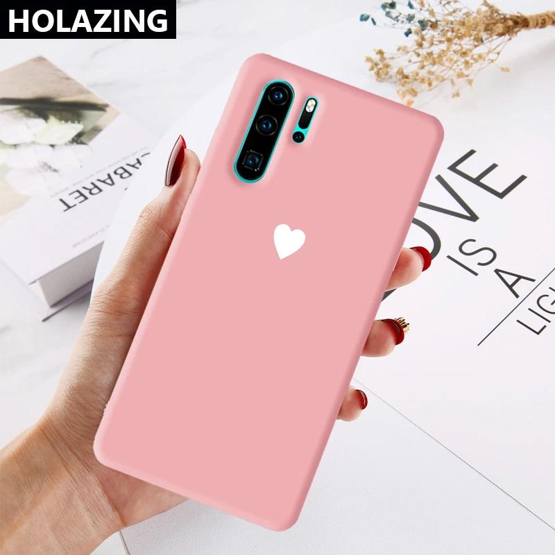 Чехол для Huawei P30 Pro P20 Lite P Smart 2019 Plus чехлы телефонов с принтом сердца мягкий чехол