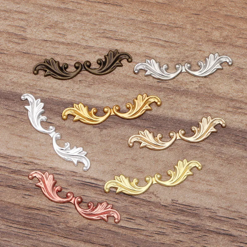 SEA MEW 100 шт. 30*7 мм металлический латунный лист филигранные кусочки облако морская